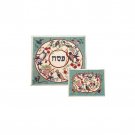 Birds And Blooming Trees Matzah Cover Set By Yair Emanuel