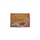Wood Challah Board with Shabbat Items and Painted Hebrew Text in Large Letters