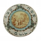 White Porcelain Seder Plate with French Exodus Scene