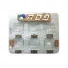 Square Glass Seder Plate with Clear Glass, Brown Stone Plaque and Stones