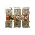 Stone Seder Plate with Glass Bowls, Colorful Glass Beads and Metal Plaques
