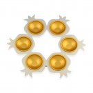 Metal Passover Seder Plate with Pomegranate Holders from Shraga Landesman