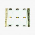 Glass Rectangle Seder Plate with Plaques, Diamonds and Beads
