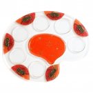 Glass Palette Seder Plate with Mosaic Pattern, Stars and Plaques