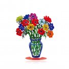 Large Poppies Bouquet in Vase Sculpture by David Gerstein