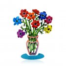David Gerstein Poppies Bouquet in Vase Sculpture