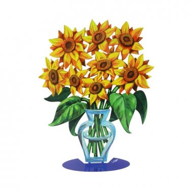 David Gerstein Sunflowers Vase Sculpture