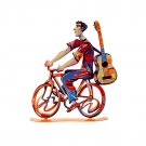 David Gerstein Troubadour Bike Rider Sculpture