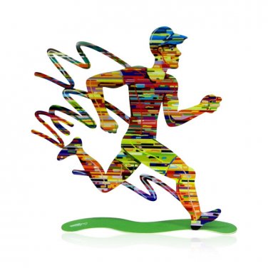 David Gerstein Jogging Man Sculpture