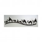 David Gerstein Large Silk Way Camel Caravan Sculpture