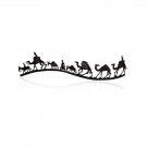 David Gerstein Small Silk Way Camel Caravan Sculpture