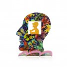David Gerstein Head Sculpture with Baby and Butterfly Motif