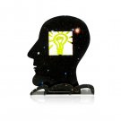 David Gerstein What an Idea Head Sculpture with Galaxy Pattern