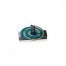 Turquoise and Pistachio Double Spiral Hanukkah Dreidel by Adi Sidler