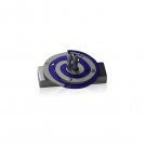 Silver and Purple Double Spiral Hanukkah Dreidel by Adi Sidler