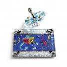Acrylic Hanukkah Dreidel with Blue Dreidel Motif