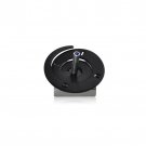 Black Aluminum Spiral Hanukkah Dreidel by Adi Sidler