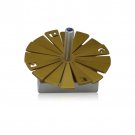 Aluminum Gold Hanukkah Sun Ray Dreidel by Adi Sidler