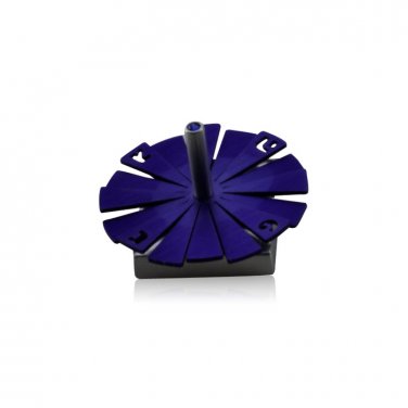 Aluminum Purple Hanukkah Sun Ray Dreidel by Adi Sidler
