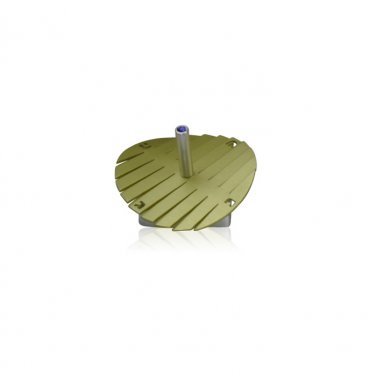 Amorphous Pistachio Hanukkah Dreidel by Adi Sidler