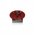 Red Aluminum Star of David Hanukkah Dreidel by Adi Sidler