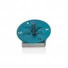 Turquoise Aluminum Star of David Hanukkah Dreidel by Adi Sidler