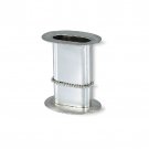 Sterling Silver Havdalah Candleholder with Row of Pearls