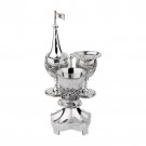 Silver Jerusalem Havdalah Set with Raised Display