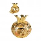 Pomegranate Spice Box with Gold Jerusalem