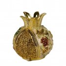 Jeweled Seven Species Pomegranate Spice Box in Ivory
