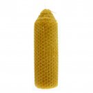 Natural Wax Waffle Style Havdalah Candle with Pillar Design by Safed Candles