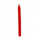 Red Beeswax Havdalah Candle by Safed Candles with Waffle Hive Pattern
