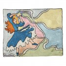 Colorful Dancing Woman with Tambourine Challah Cover