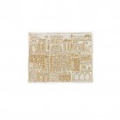 Yair Emanuel Hand Embroidered Challah Cover with Jerusalem City Design In Gold
