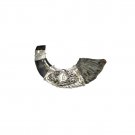 Sterling Silver Plated Shofar with Old Coin