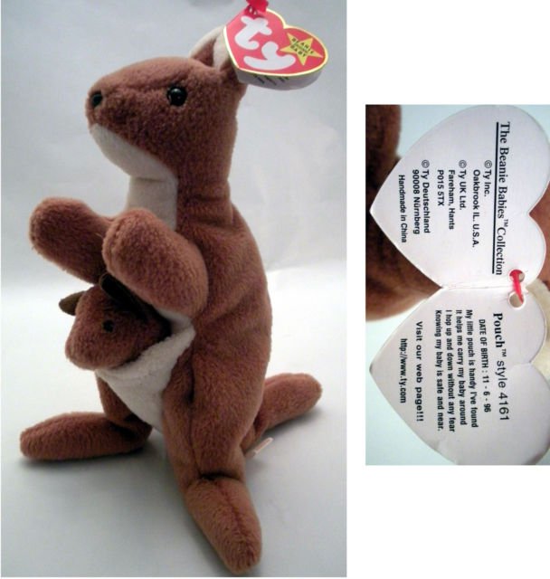 Ty Beanie Baby Pouch the Kangaroo