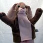 Bunny / Rabbit / Hare Puppet Scholastic Inc. 8" Long Brown and Tan Plush