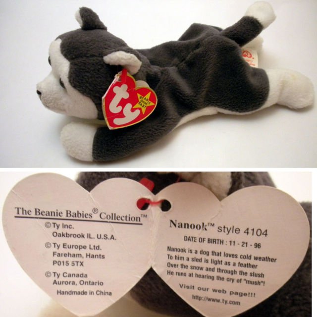 Details about  / TY Beanie Baby Nanook the Husky