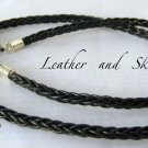 ✫LEATHER & SKULLS (II)✫ MENS BLACK EYEGLASS SPECTACLES GLASSES CORD HOLDER CHAIN