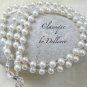 **CLASSIQUE** BEADED IVORY PEARL EYEGLASS SUN GLASSES SPECTACLES CHAIN HOLDER