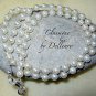 **CLASSIQUE** BEADED IVORY PEARL EYEGLASS SUN GLASSES SPECTACLES CHAIN HOLDER