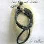 &acirc;�&laquo;BLACK LEATHER & NUTS&acirc;�&laquo; MENS EYEGLASS GLASSES SPECTACLES CORD HOLDER CHAIN