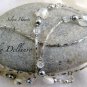 &acirc;�&laquo;SILVER HEARTS&acirc;�&laquo; BEADED EYEGLASS GLASSES SPECTACLES CHAIN HOlDER CORD