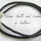 ✫LEATHER & SKULLS (I)✫ MENS BLACK EYEGLASS SPECTACLES GLASSES CORD HOLDER CHAIN