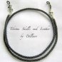 &acirc;�&laquo;LEATHER & SKULLS (I)&acirc;�&laquo; MENS BLACK EYEGLASS SPECTACLES GLASSES CORD HOLDER CHAIN