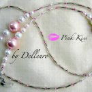 ✫PINK KISS✫ BEADED EYEGLASS GLASSES SPECTACLES CHAIN HOLDER CORD