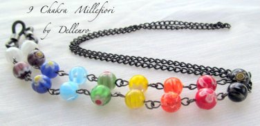 &acirc;�&laquo;9 CHAKRA MILLEFIORI&acirc;�&laquo; EYEGLASS GLASSES SPECTACLES CHAIN HOLDER CORD
