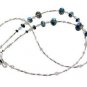 &acirc;�&laquo;BLUE LAGOON&acirc;�&laquo; CRYSTAL BEADED EYEGLASS GLASSES SPECTACLES CHAIN HOLDER CORD