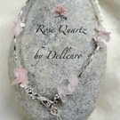 ✫ROSE QUARTZ✫ HANDCRAFTED GEMSTONE ANKLE CHAIN BRACELET ANKLET ALL SIZES