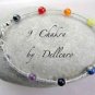 ✫9 CHAKRA SILVER✫ GEMSTONE ANKLE CHAIN ANKLE BRACELET ANKLET Sizes below